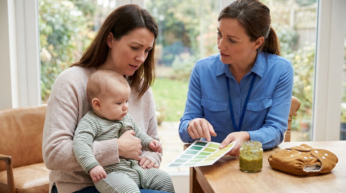 Selles vertes chez le nourrisson allaité : que faire ?