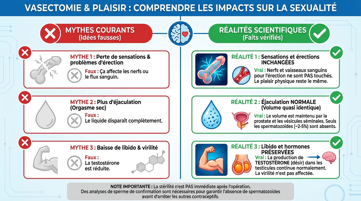 Vasectomie et plaisir : comprendre les impacts sur la sexualité 1 Impact sur l'érection et l'éjaculation