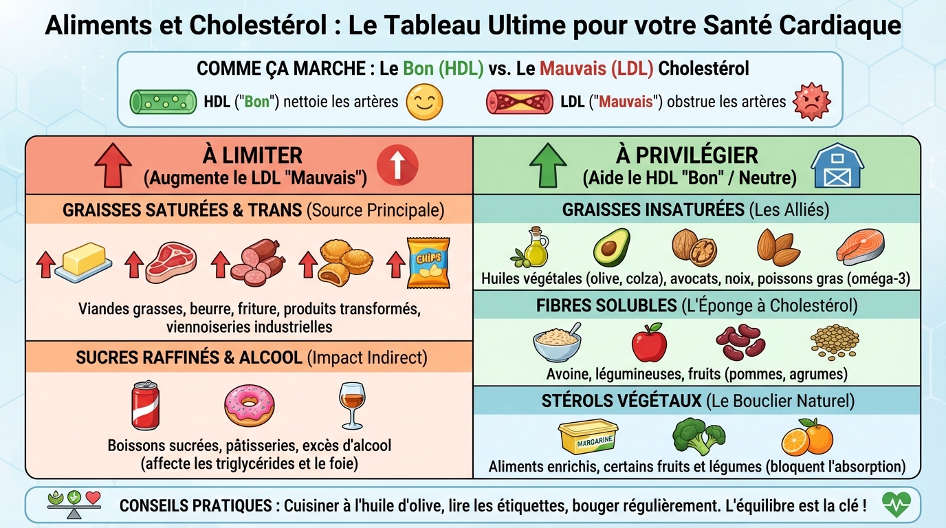 Les aliments à éviter