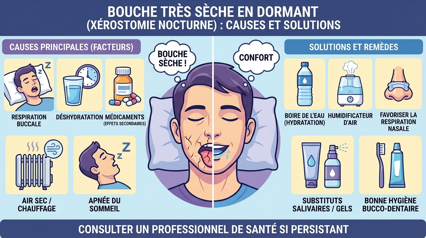 Solutions pour soulager la bouche sèche en dormant