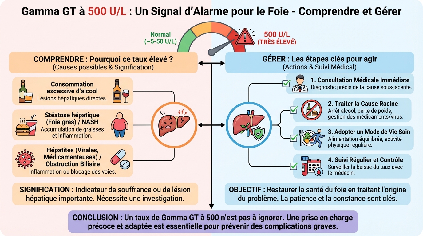 Comment gérer un taux de gamma GT à 500 ?