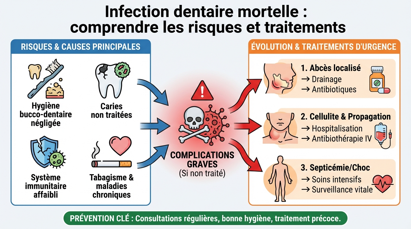 Les causes d'une infection dentaire