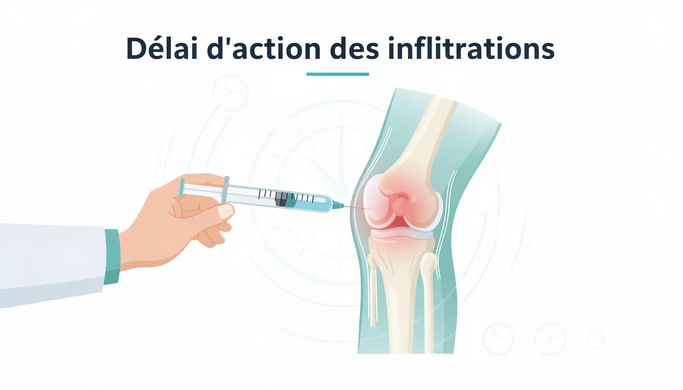 Délai d'action des infiltrations