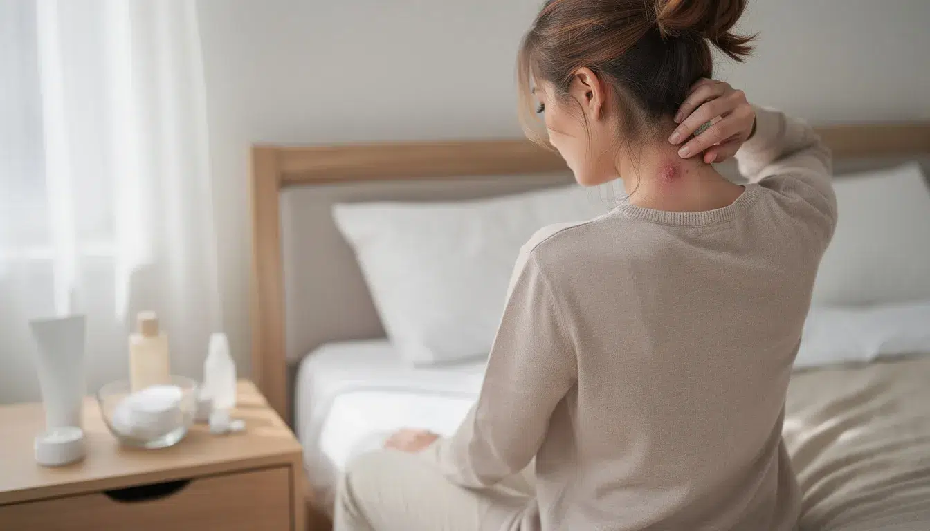 Bouton derrière la nuque qui gratte : causes et solutions