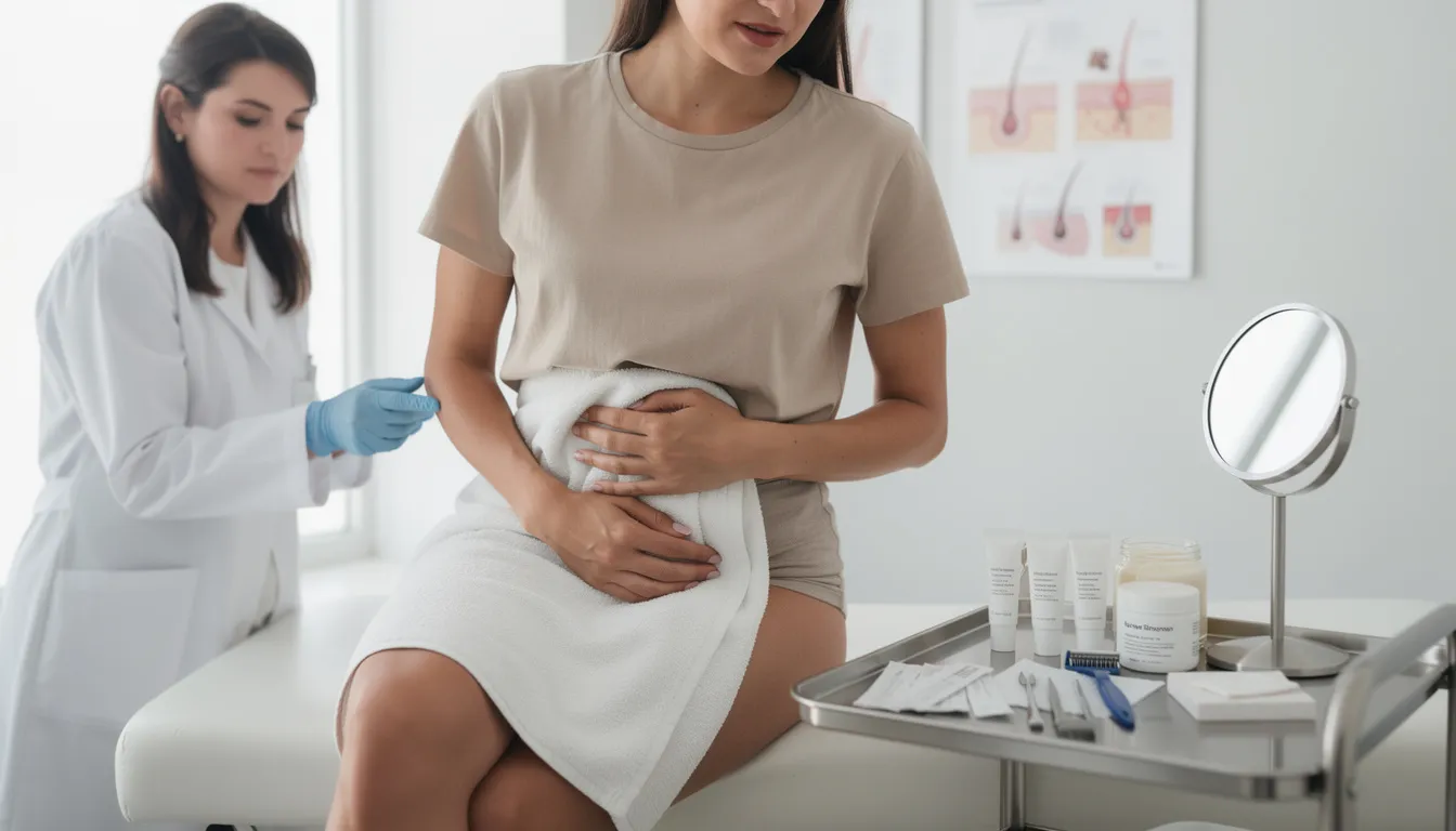 Bouton pubis femme : causes et solutions efficaces