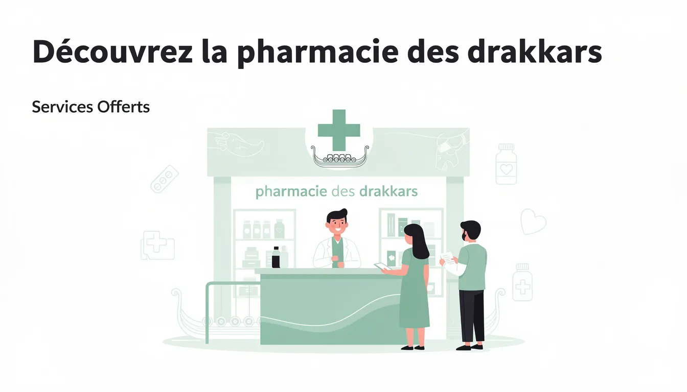 Découvrez la pharmacie des drakkars : services et avis 1 Services Offerts