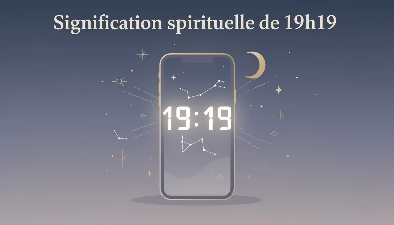 Découvrez la signification de l'heure miroir 19h19 1 Signification spirituelle de 19h19