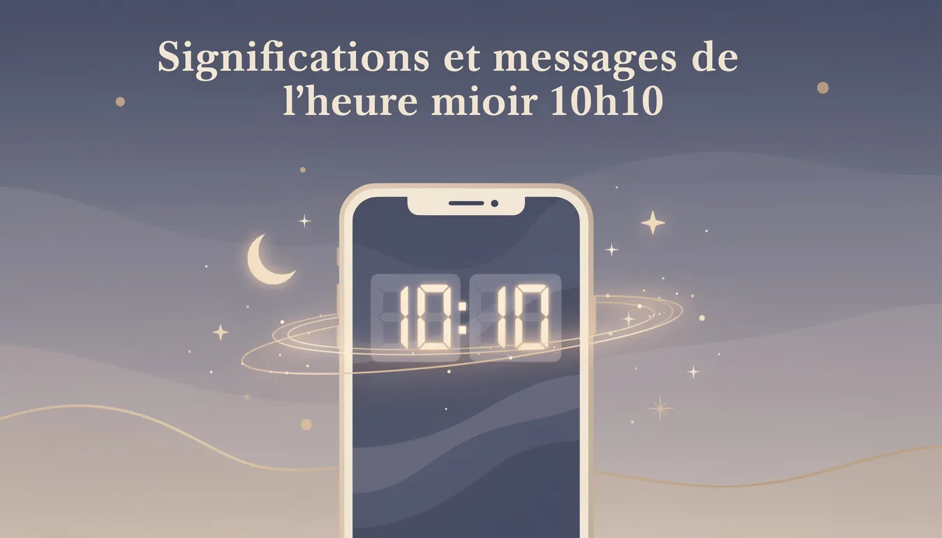 Significations et messages de l'heure miroir 10h10