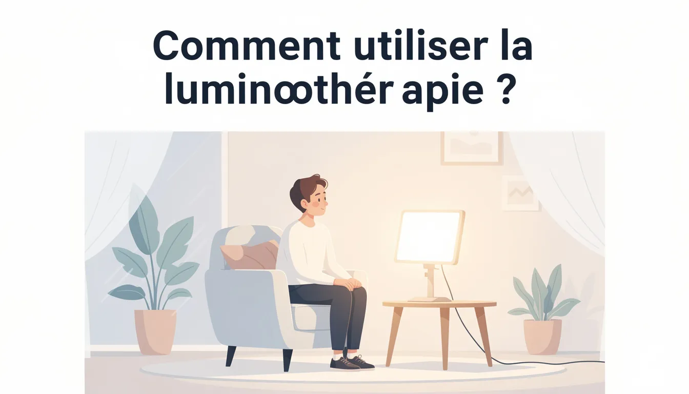 Comment utiliser la luminothérapie ?